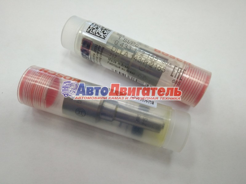 Распылитель форсунки Bosch 0433172155, DLLA 143 P 2155 Cummins 4/6ISBe,ISDe 4.5,6.7 Евро 4
